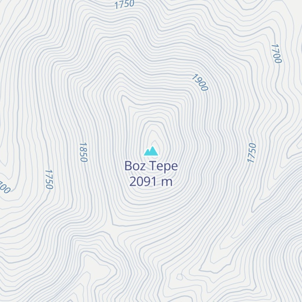 Map of Boz Tepe
