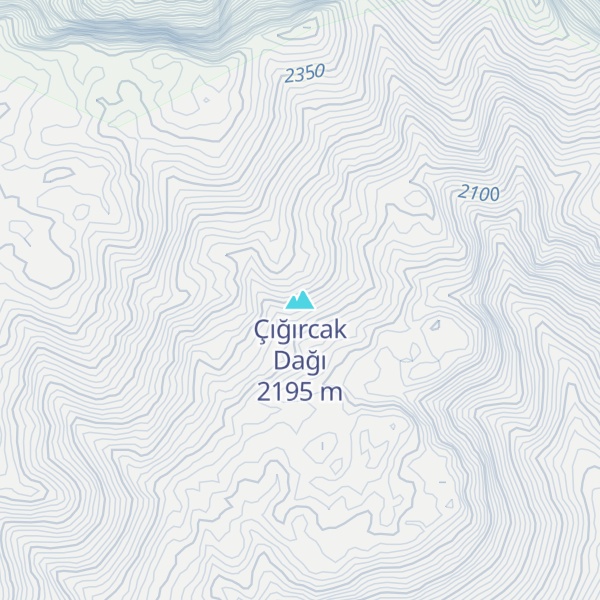 Map of Çığırcak Dağı