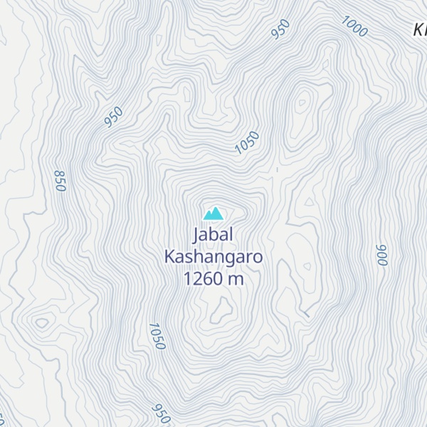 Map of Jabal Kashangaro