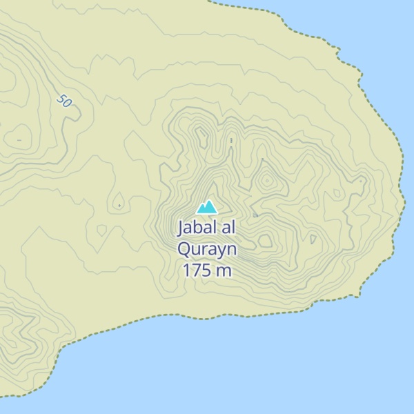 Map of Jabal al Qurayn