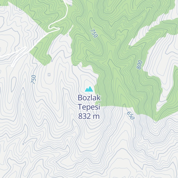 Map of Bozlak Tepesi