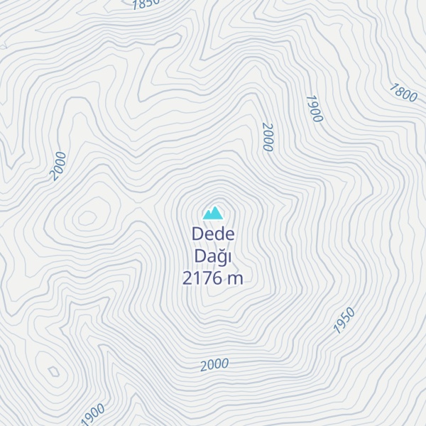Map of Dede Dağı