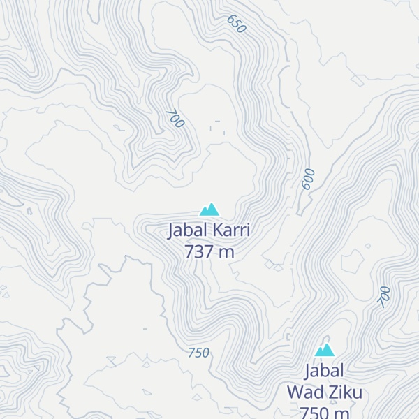 Map of Jabal Karri