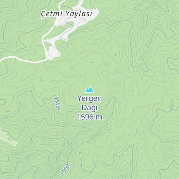 Map of Yergen Dağı