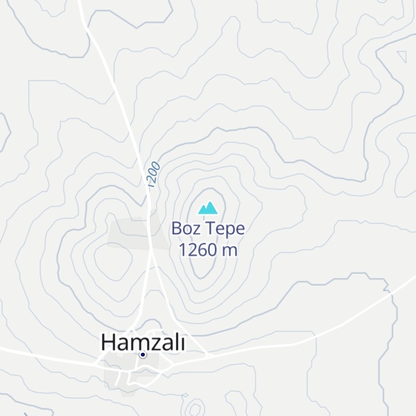 Map of Boz Tepe