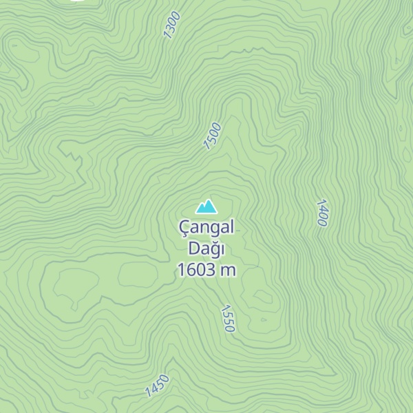 Map of Çangal Dağı