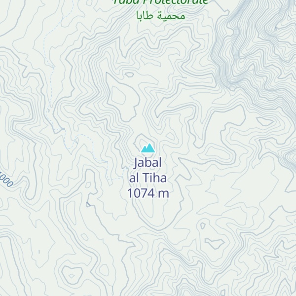 Map of Jabal al Tiha