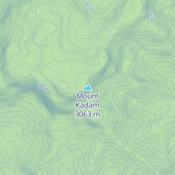 Map of Mount Kadam