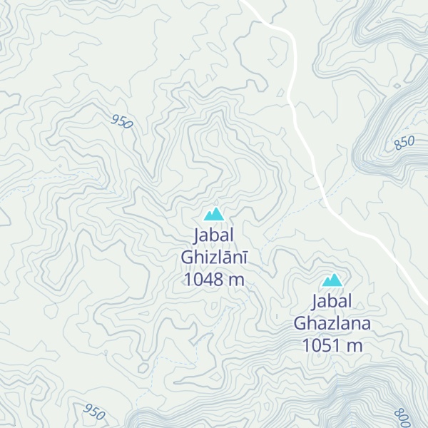 Map of Jabal Ghizlānī