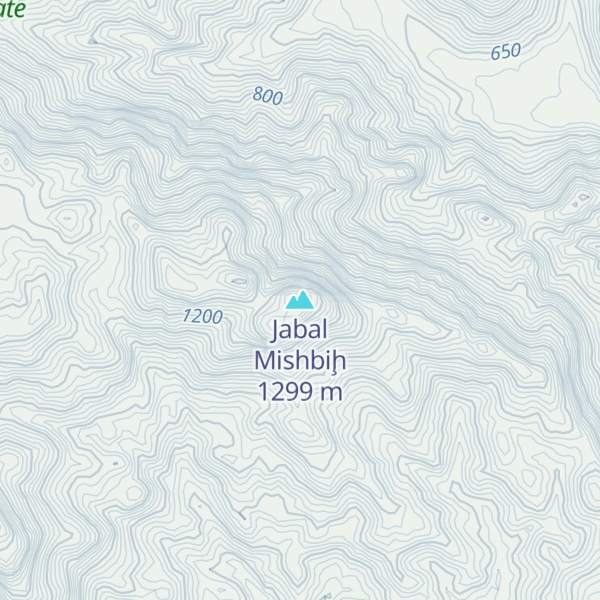 Map of Jabal Mishbiḩ