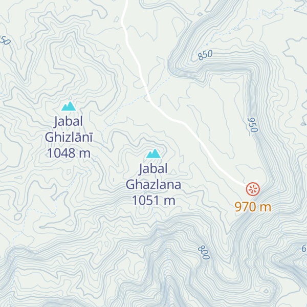 Map of Jabal Ghazlana