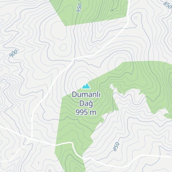Map of Dumanlı Dağ