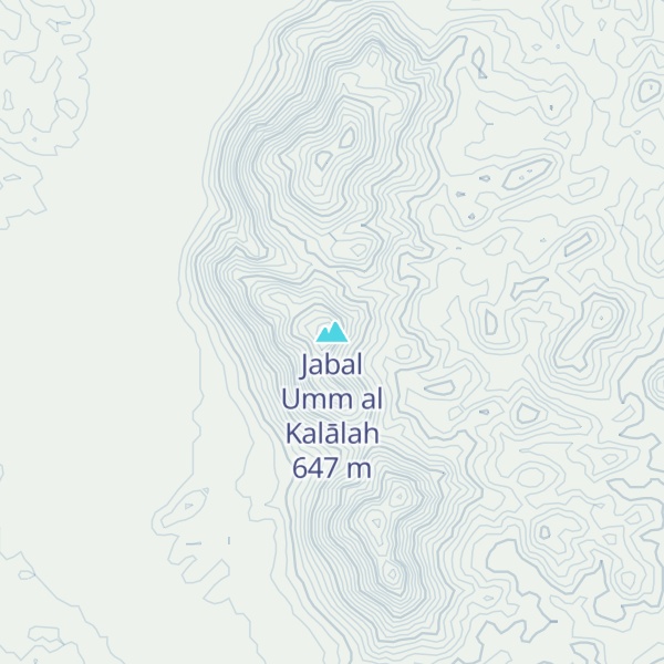 Map of Jabal Umm al Kalālah