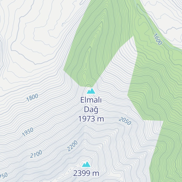 Map of Elmalı Dağ