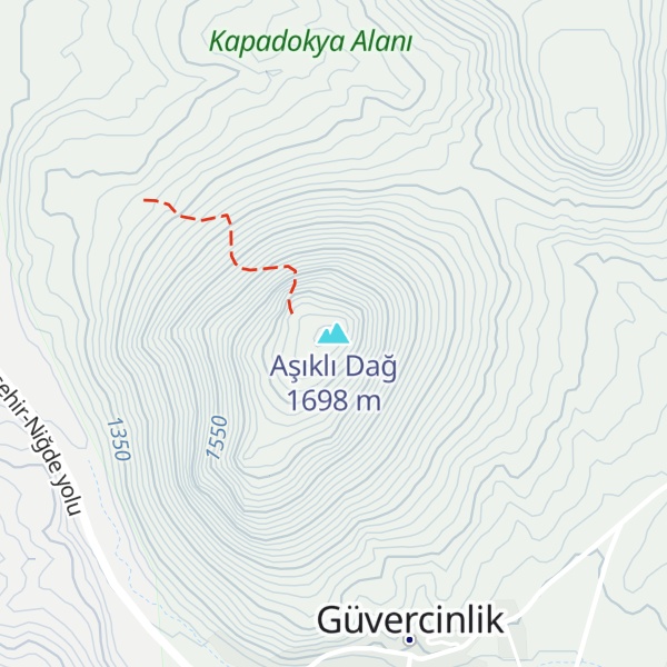 Map of Aşıklı Dağ