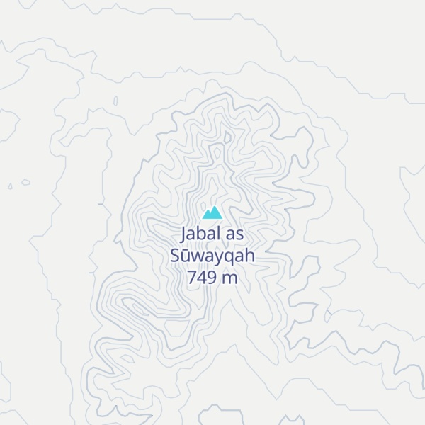 Map of Jabal as Sūwayqah
