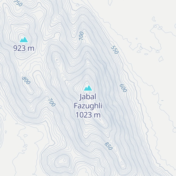 Map of Jabal Fazughli