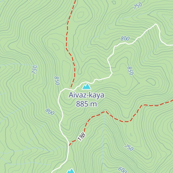 Map of Aivaz-kaya