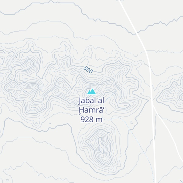 Map of Jabal al Ḩamrā’