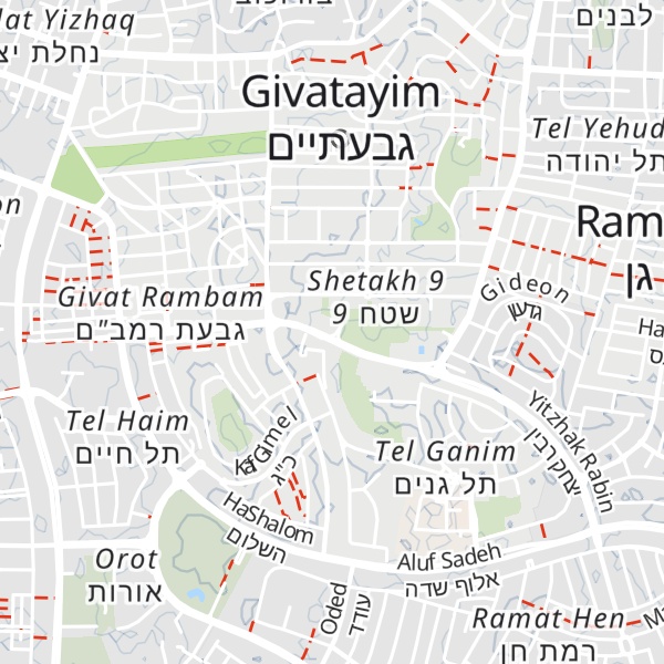 Map of Tel Gannim