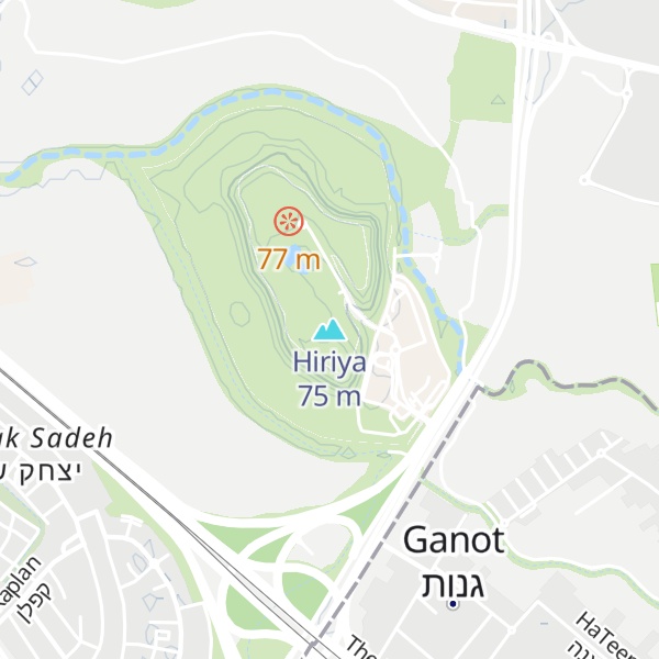 Map of Hiriya