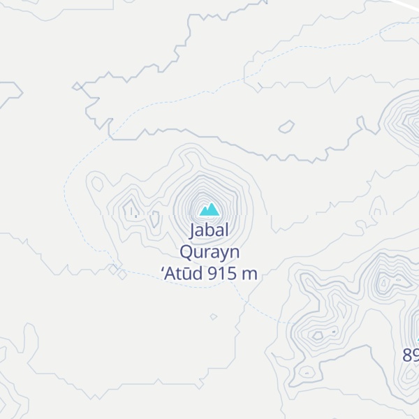 Map of Jabal Qurayn ‘Atūd