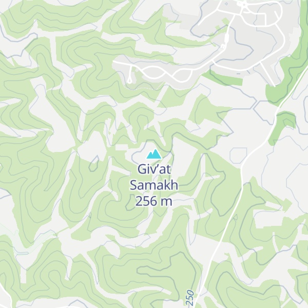 Map of Giv’at Samakh