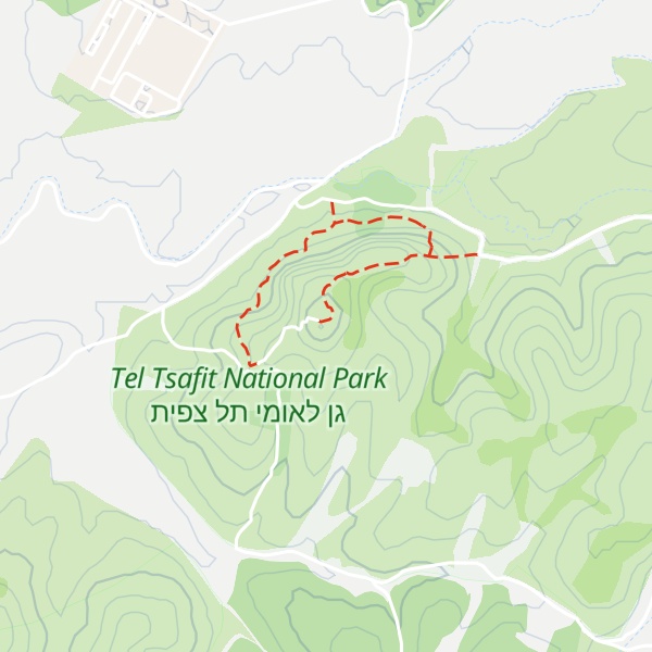 Map of Tel Tsafit