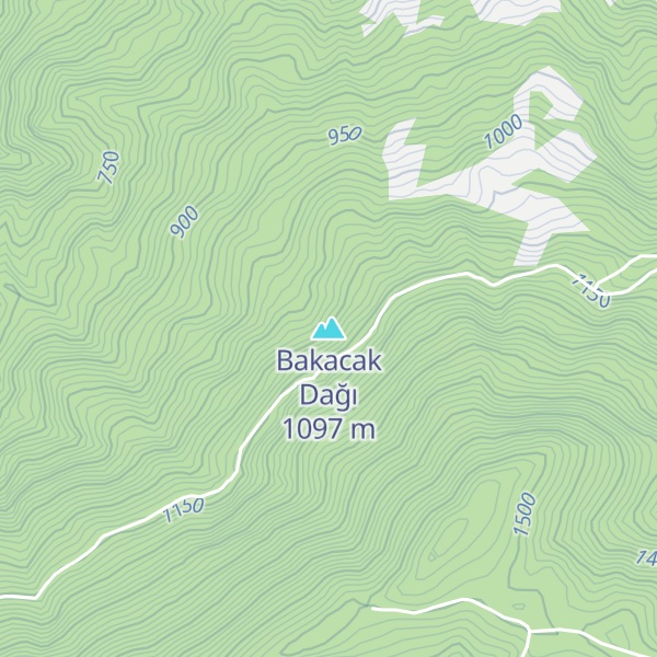 Map of Bakacak Dağı