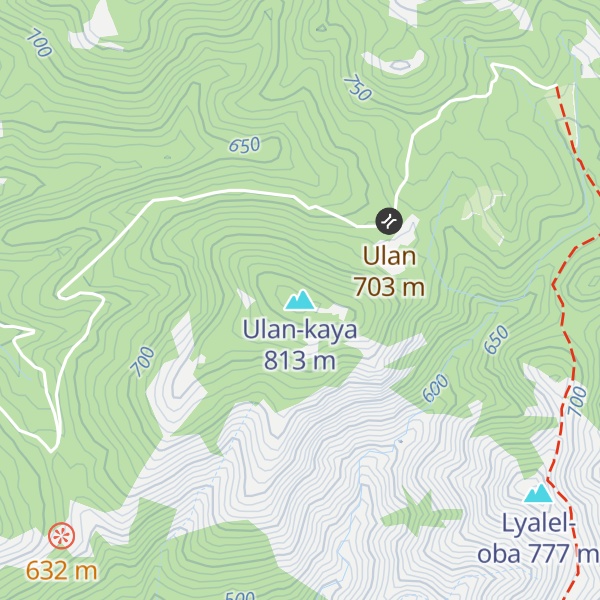 Map of Ulan-kaya