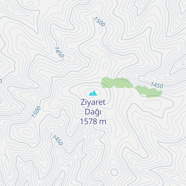 Map of Ziyaret Dağı