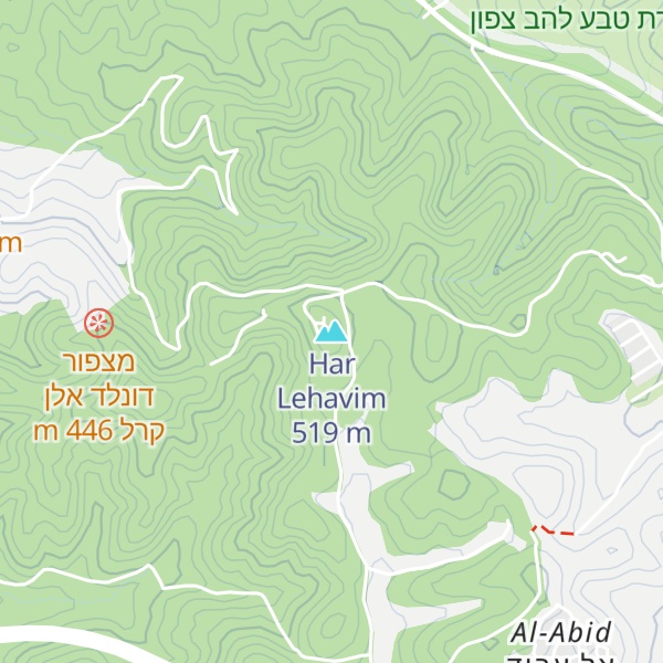 Map of Har Lehavim