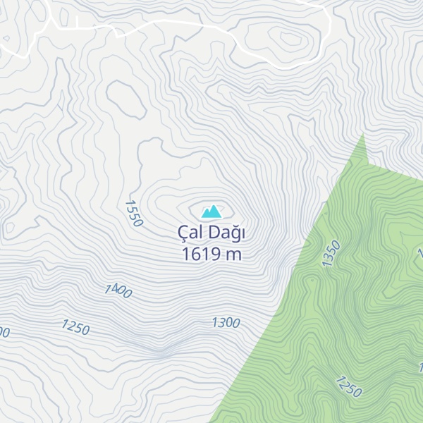 Map of Çal Dağı