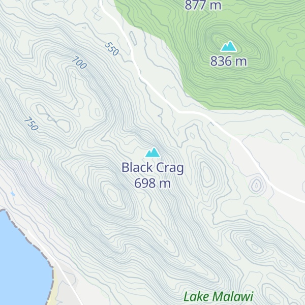 Map of Black Crag