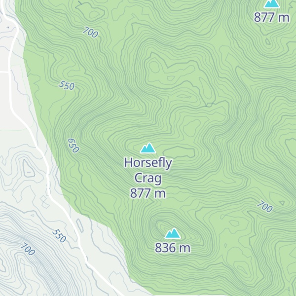 Map of Horsefly Crag