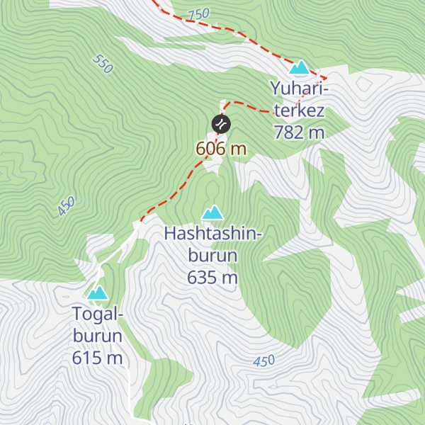 Map of Hashtashin-burun