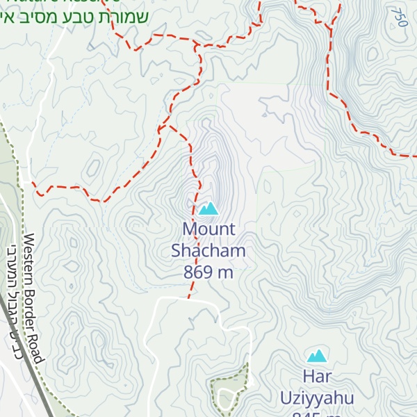 Map of Mount Shacham