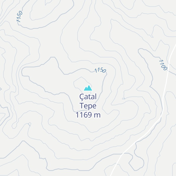 Map of Çatal Tepe