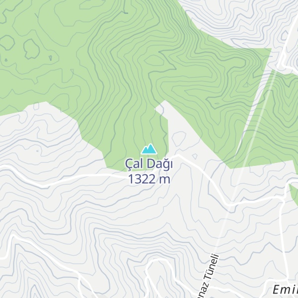 Map of Çal Dağı