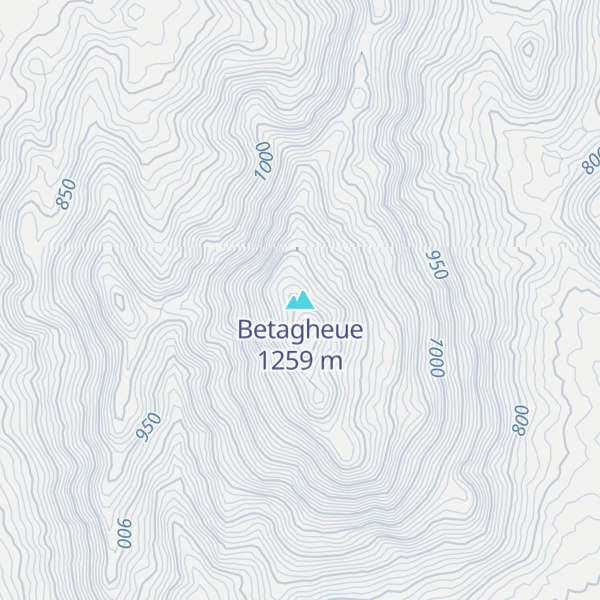 Map of Betagheue