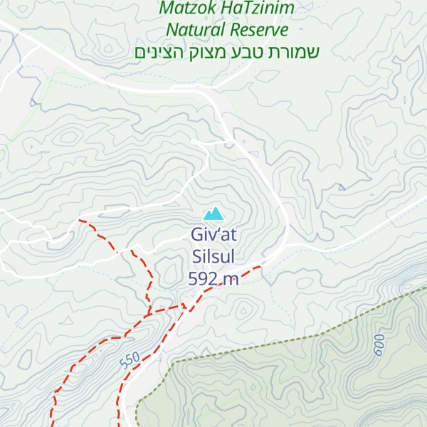 Map of Giv‘at Silsul