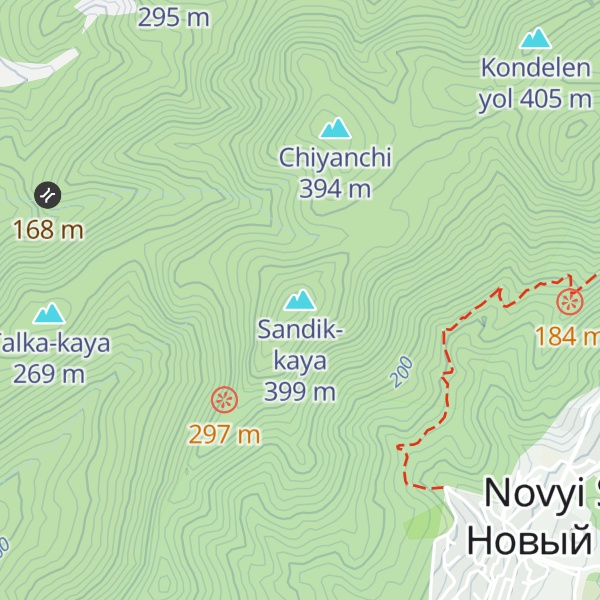 Map of Sandik-kaya
