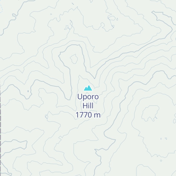 Map of Uporo Hill