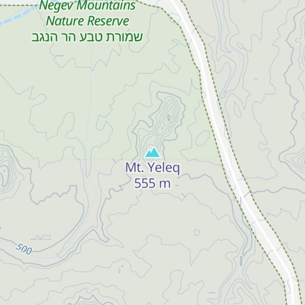 Map of Mt. Yeleq
