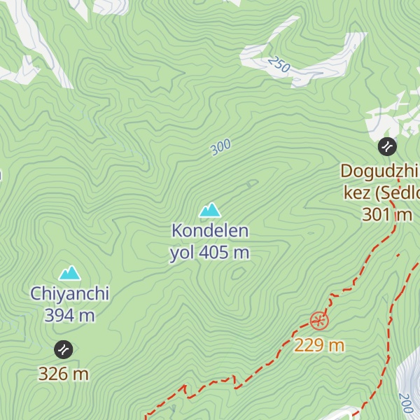 Map of Kondelen yol