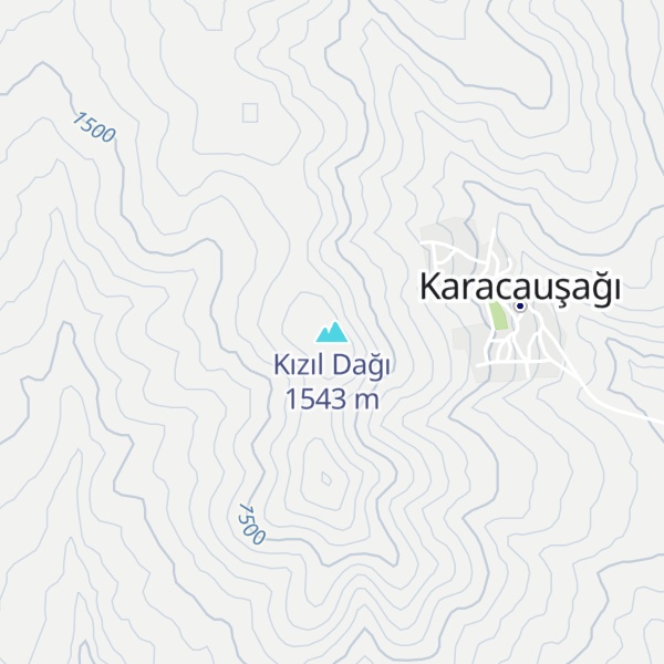 Map of Kızıl Dağı