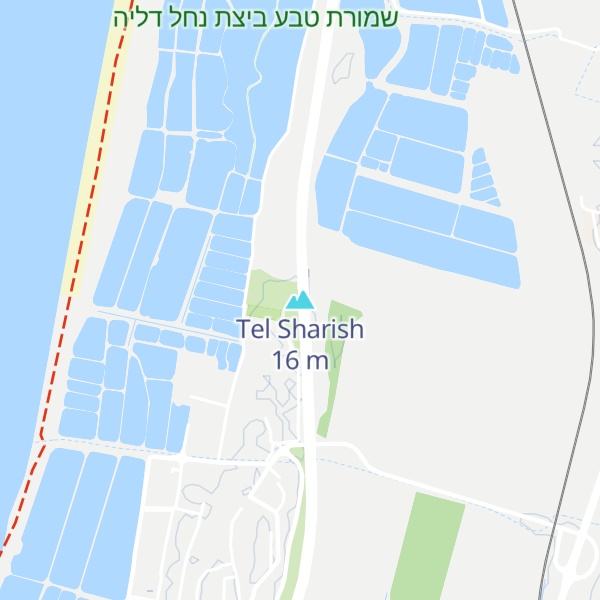 Map of Tel Sharish