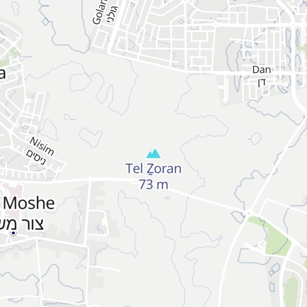 Map of Tel Ẕoran
