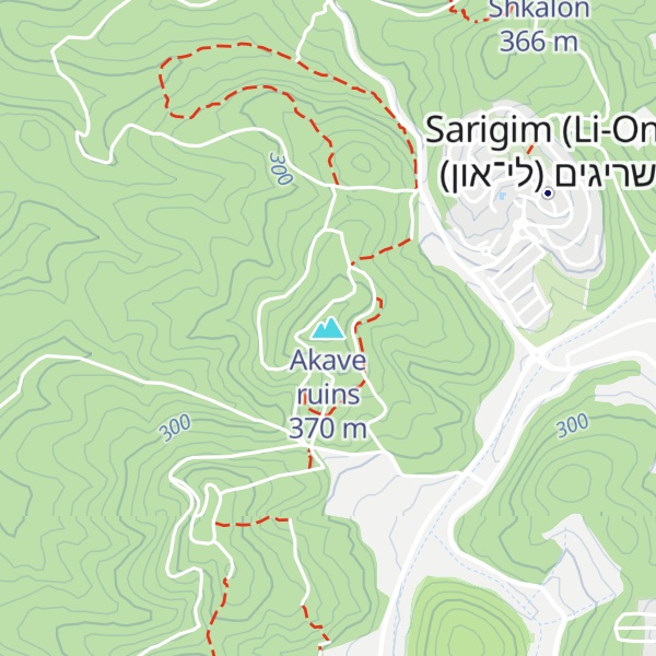 Map of Akave ruins