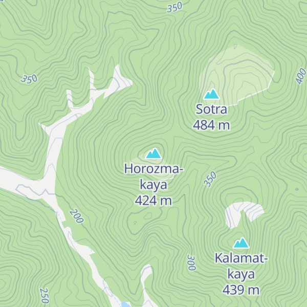 Map of Horozma-kaya